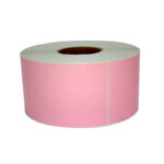 Rollo de etiqueta Rosa 102x203 mm