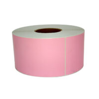 Rollo de etiqueta Rosa 102x203 mm