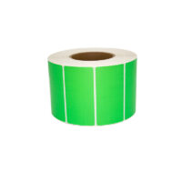 Rollo de etiqueta Verde Fluo 102x51 mm