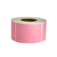 Rollo de etiqueta Rosa 75x121 mm