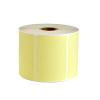 Rollo de etiqueta Amarilla 76x51 mm
