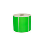 Rollo de etiqueta verde 89X56 mm