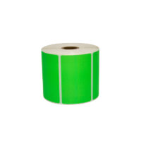 Rollo de etiqueta verde 89X56 mm
