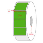 Etiqueta Adhesiva Verde 76x51mm