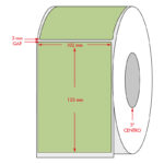 Etiqueta Adhesiva Verde 102x153 mm